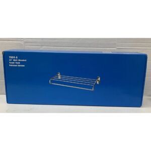 MODONA TB04-A Polished Chrome Stainless Steel 24" Wall Mounted Towel Rack SU42